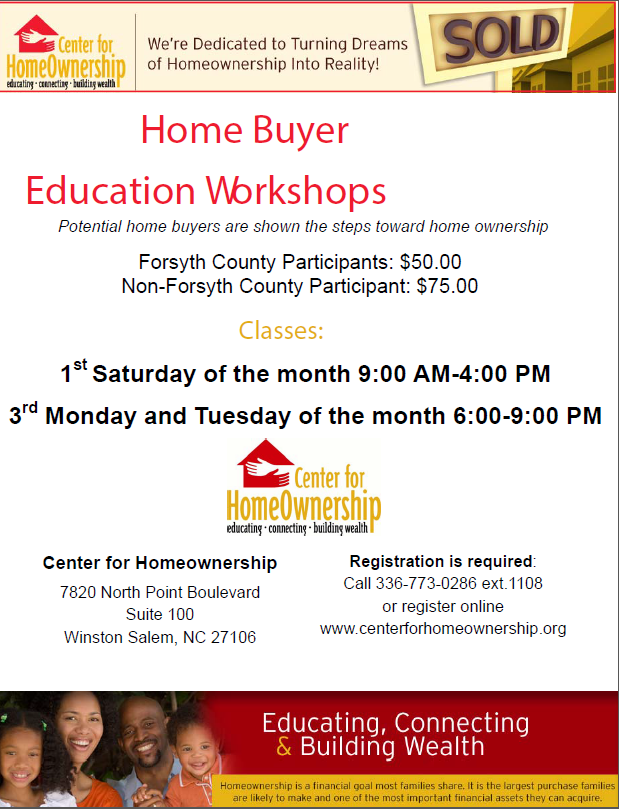 Home Buyer Education Workshop Center For Homeownership 9427